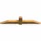 Ekena Millwork Eugene Rough Sawn Timber Gable Bracket, Western Red Cedar, 72"W x 15"H x 4"D x 6"F, 5/12 Pitch GBW072X15X0406EUG00RWR - alternate 2